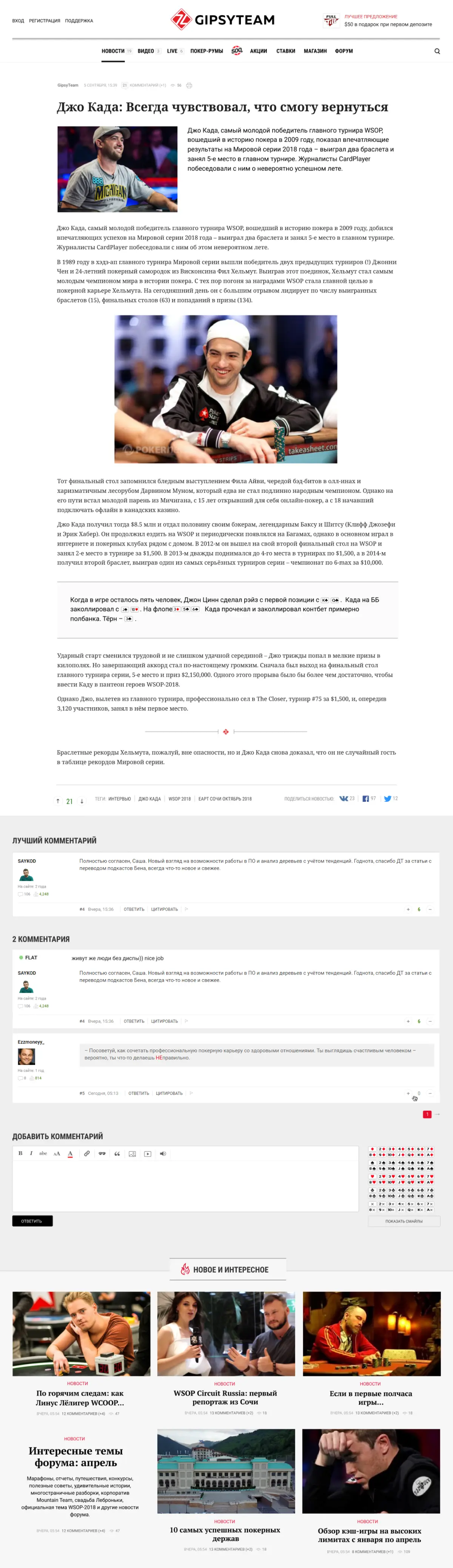 Gipsyteam - Внутренние страницы