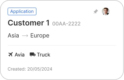 Logistics SaaS Platform - Превью карточки